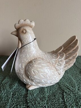 Becki Owens Essentials Chicken Decor Beige Ivory NEW!